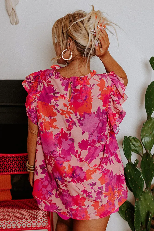 All Yours Floral Shift Top Curves