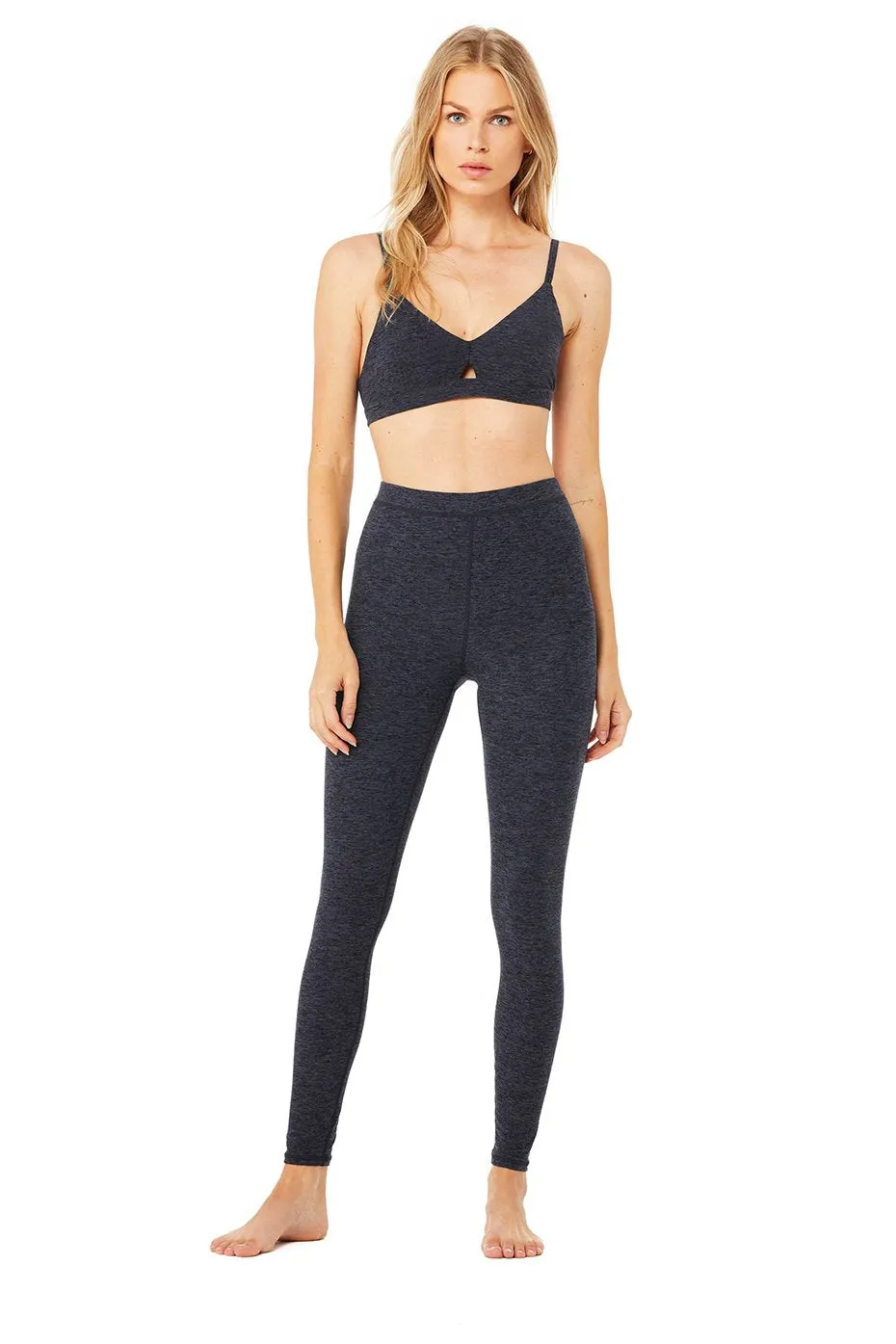 Alosoft Lounge Bra - Rich Navy Heather