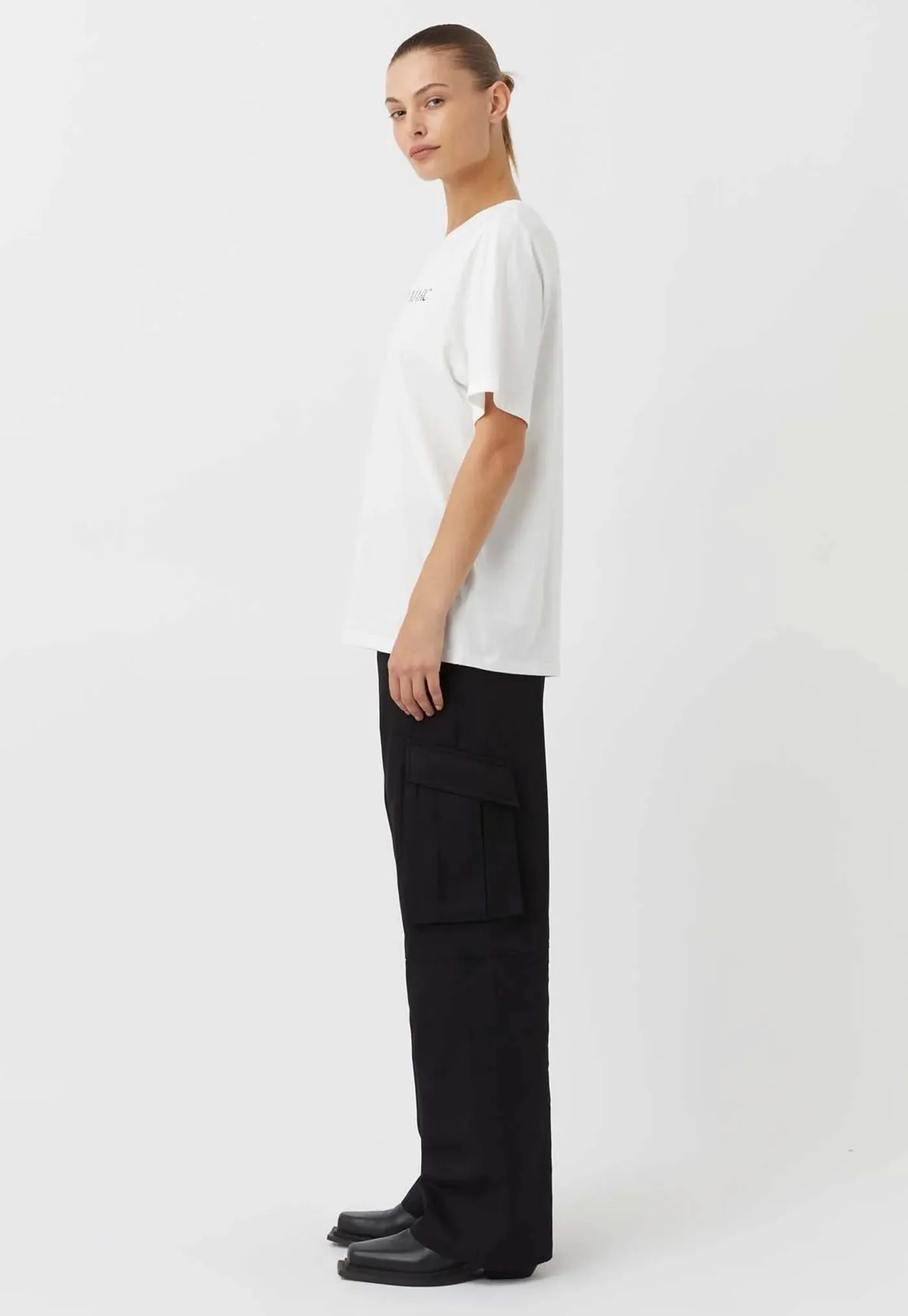 Asher Tee | White/ Black