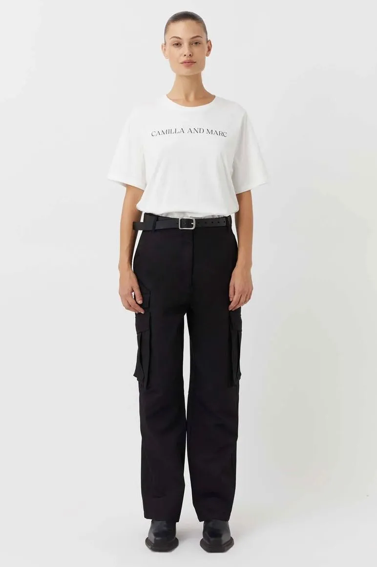 Asher Tee | White/ Black