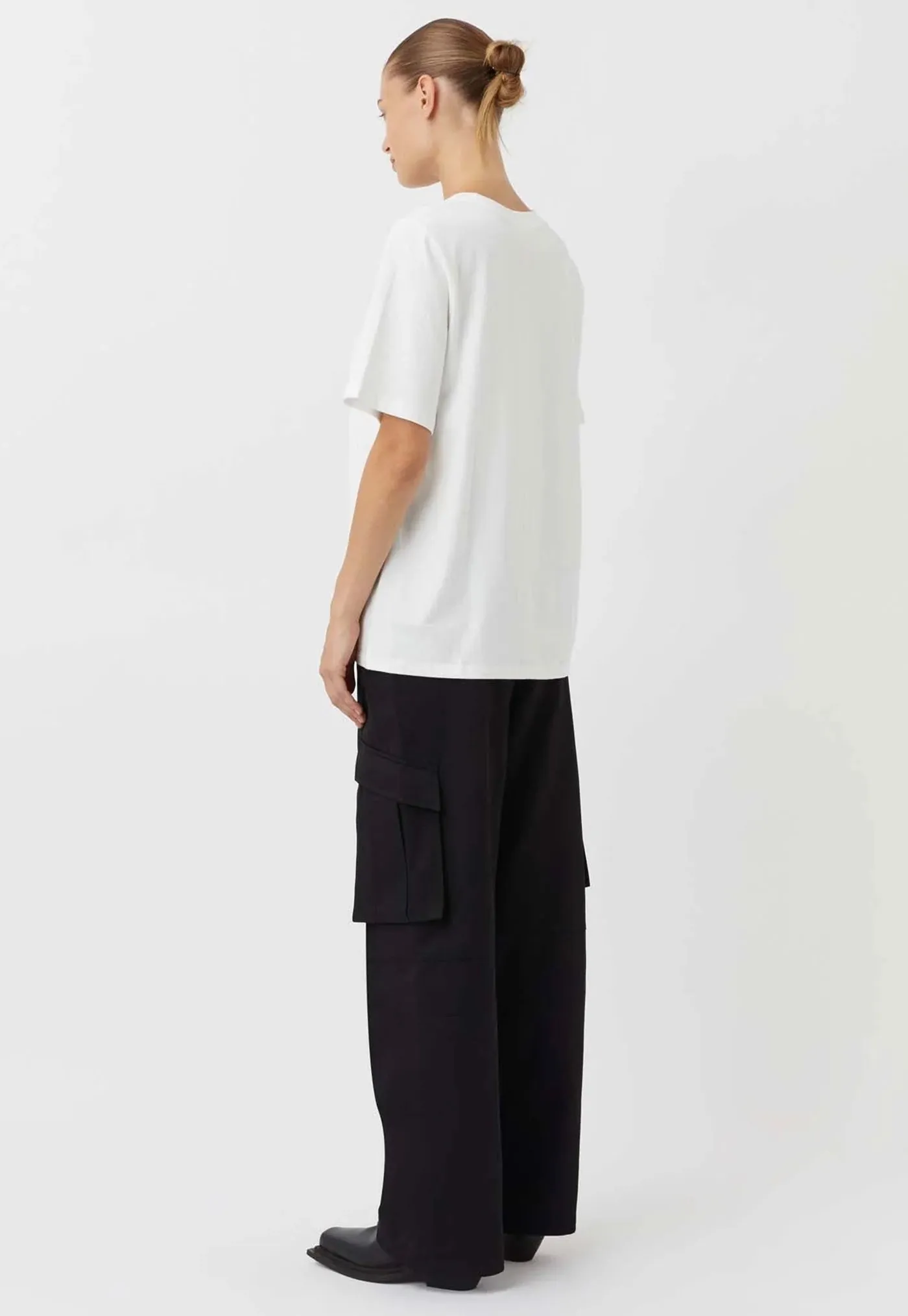 Asher Tee | White/ Black