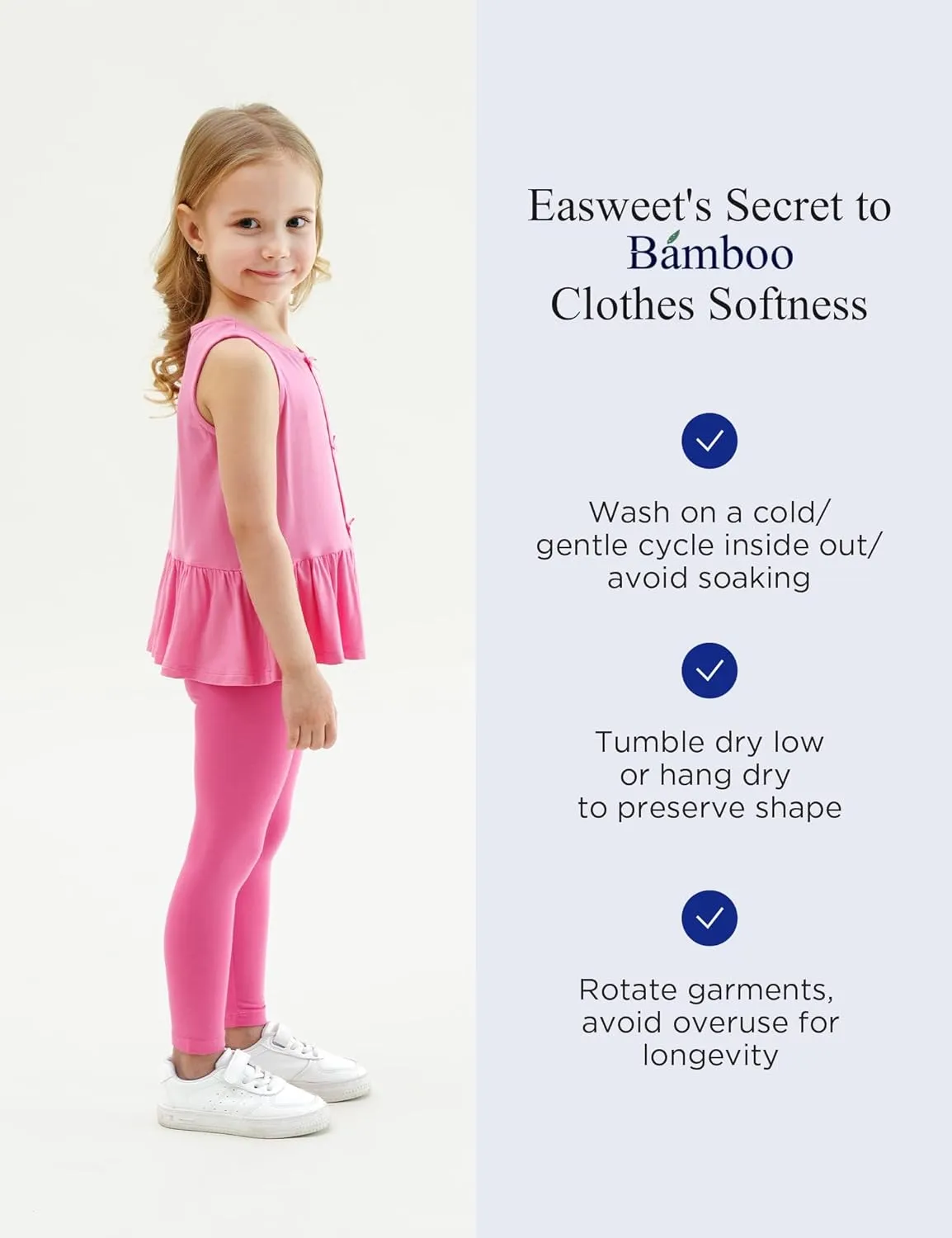 Bamboo Viscose Shirts for Girls Casual Sleeveless 2-Pack Toddler Girls Tops
