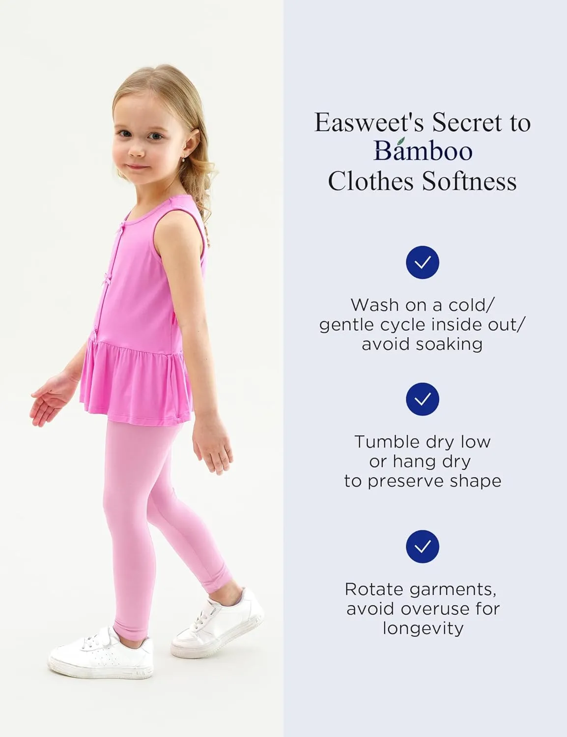 Bamboo Viscose Shirts for Girls Casual Sleeveless 2-Pack Toddler Girls Tops