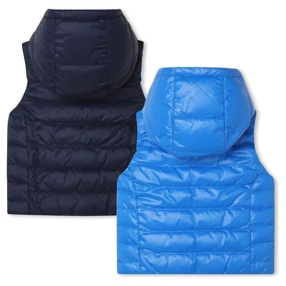 BOSS KIDS WATER-REPELLENT REVERSIBLE PADDED GILET