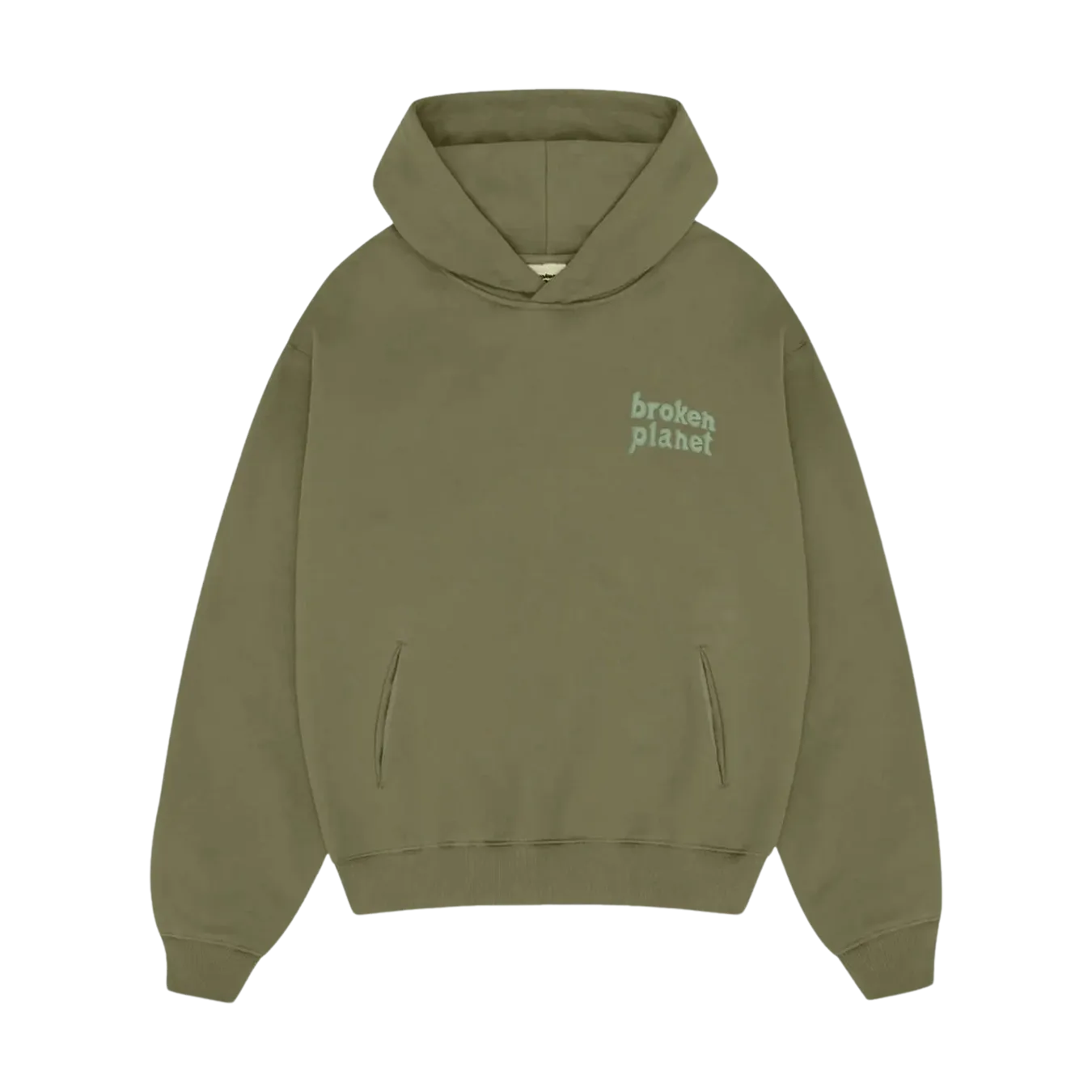 Broken Planet Basics Hoodie - Olive Green
