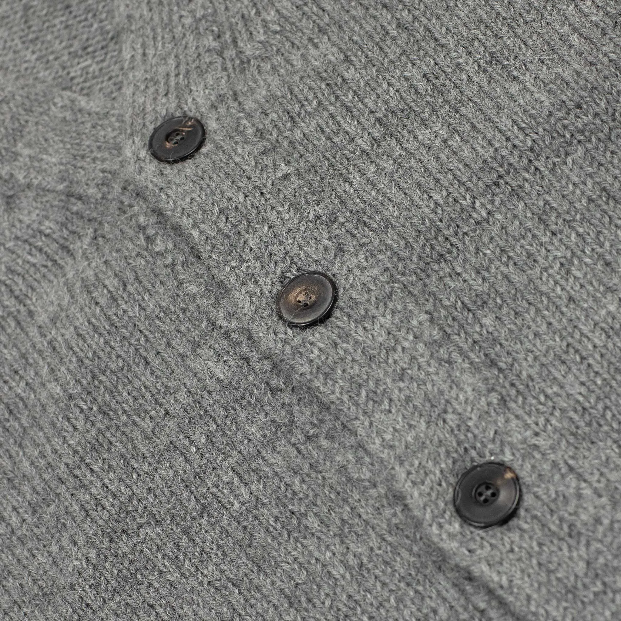 Cardigan in grey merino alpaca mix (restock)