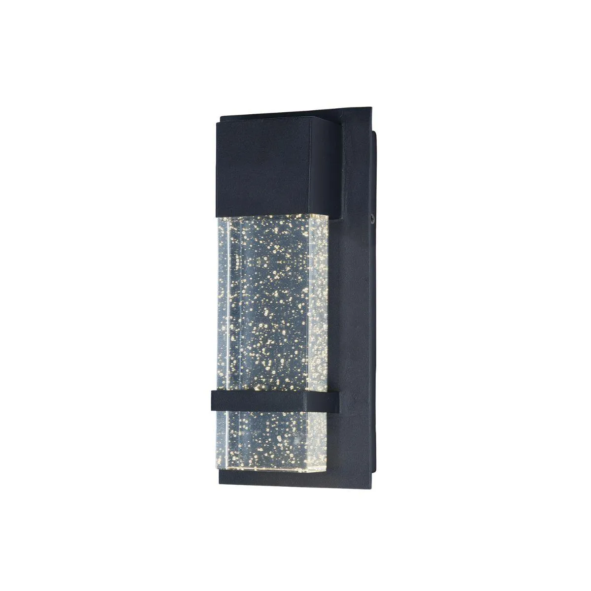 Cascade 7 in. LED Outdoor Wall Sconce 600 Lumens 3000K Black Finish