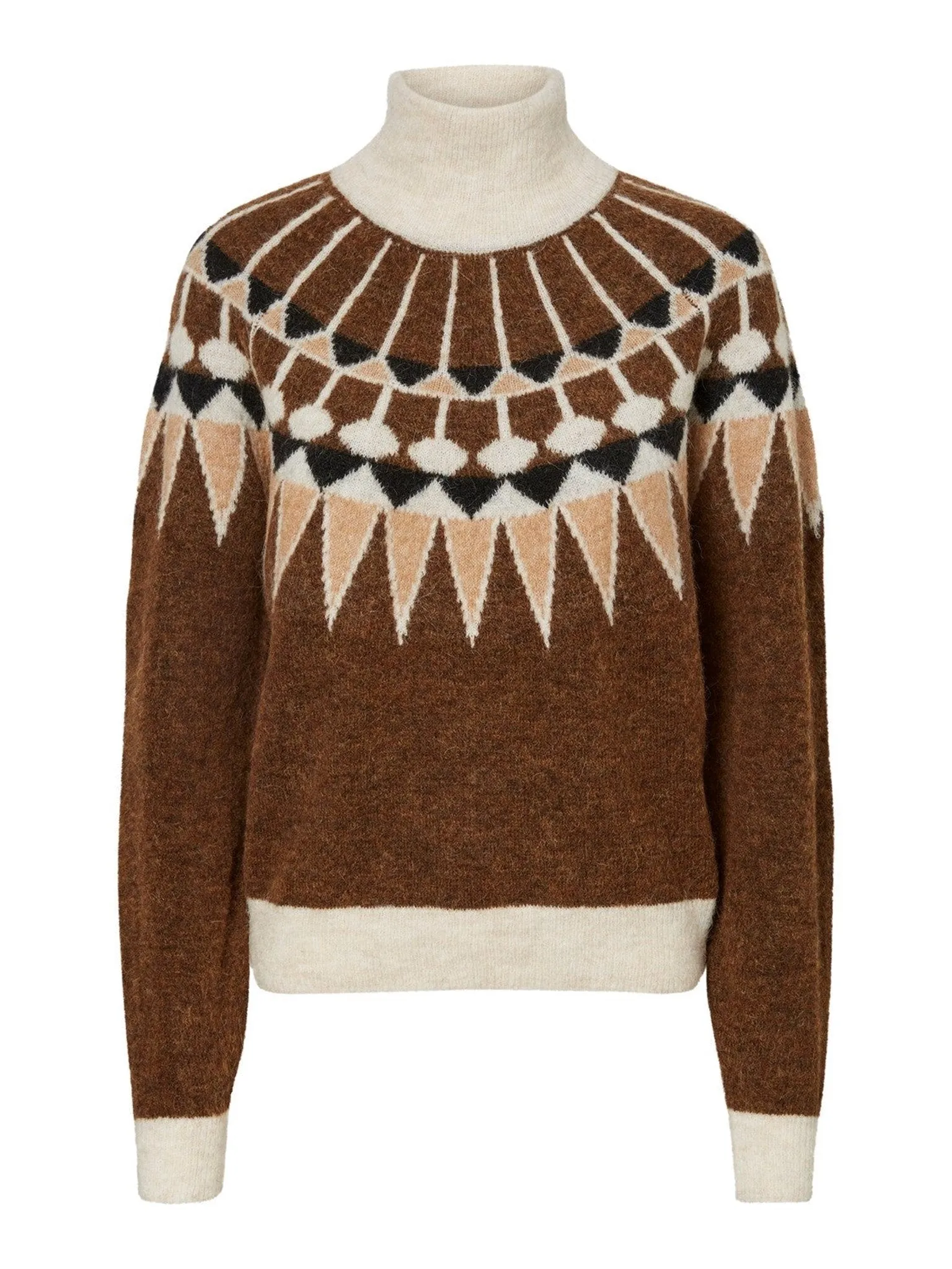Celeste Fairisle Jumper - Brown