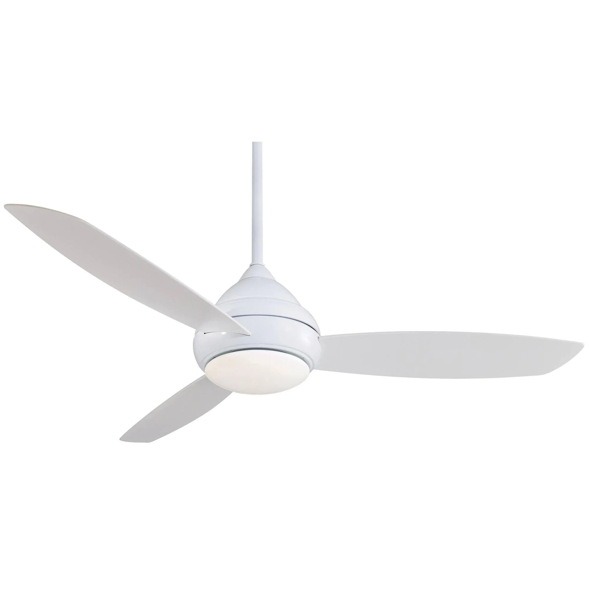 Concept I Wet 52" White LED Outdoor Ceiling Fan with Wall Control