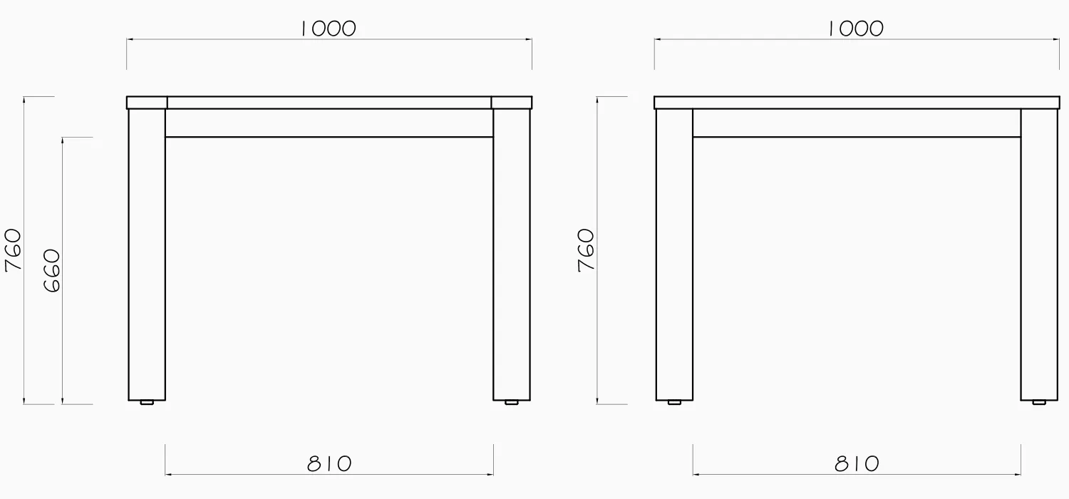 Couper Dining Table 1000 Square   4x Blake chairs in Black - Floor Model