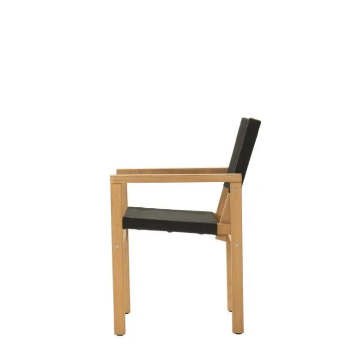Couper Dining Table 1000 Square   4x Blake chairs in Black - Floor Model