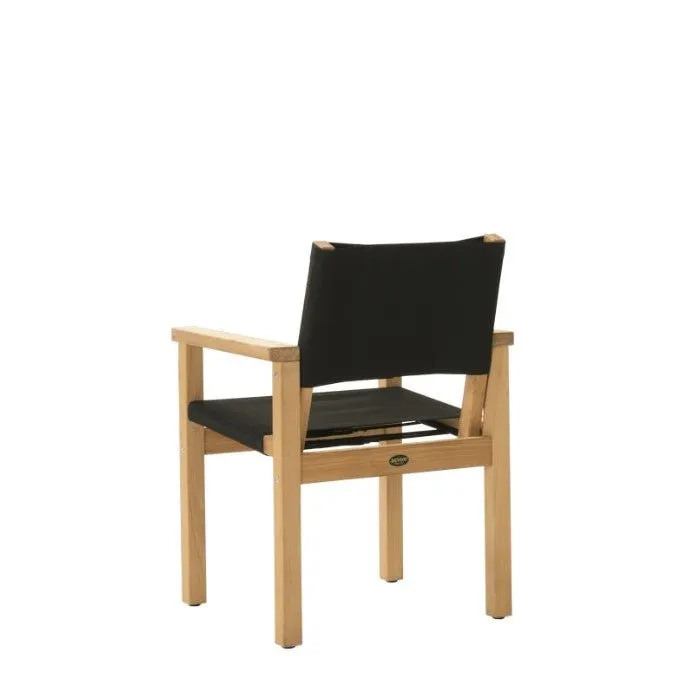 Couper Dining Table 1000 Square   4x Blake chairs in Black - Floor Model