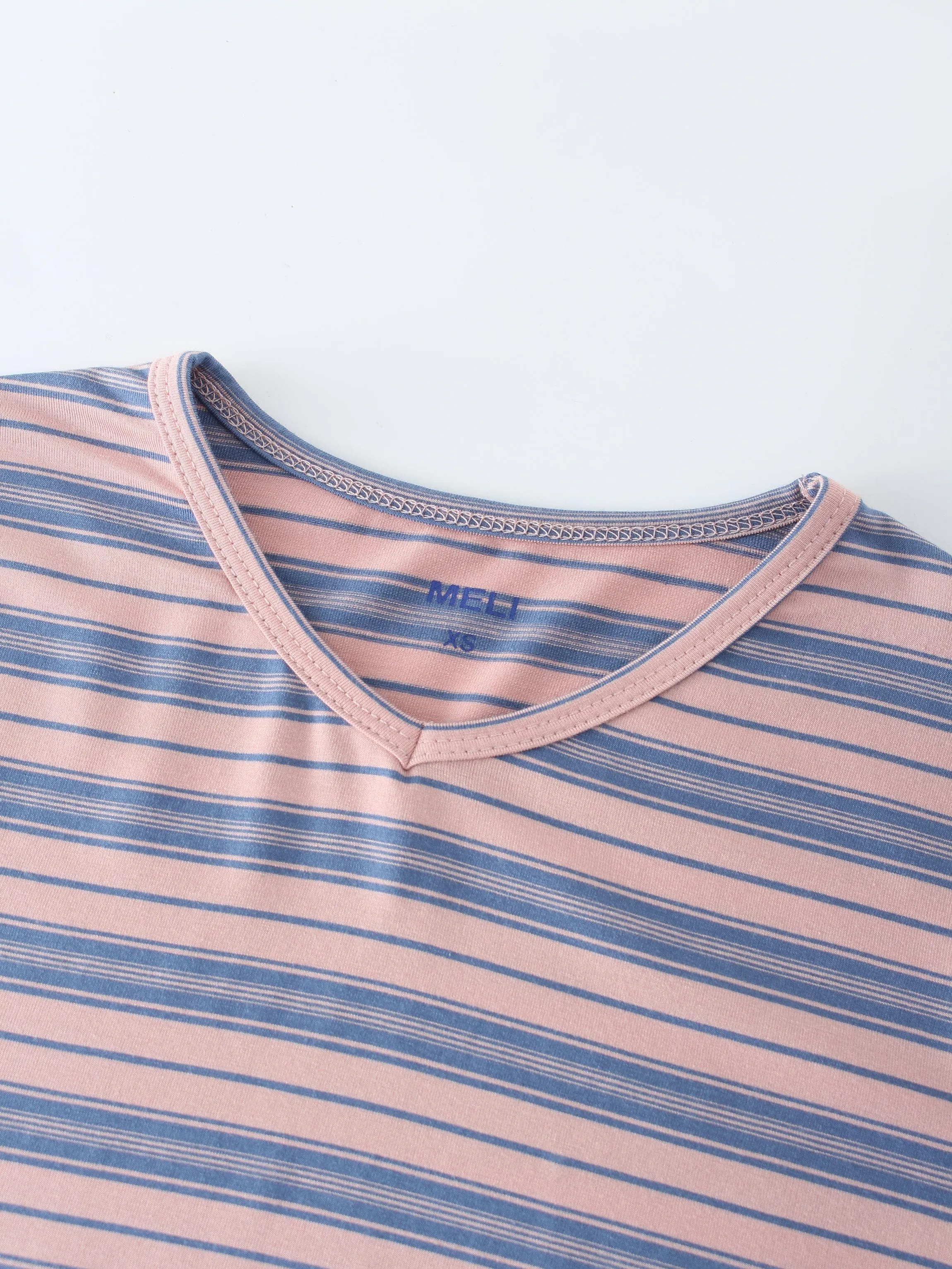 Double Stripe High V-Pink/Blue