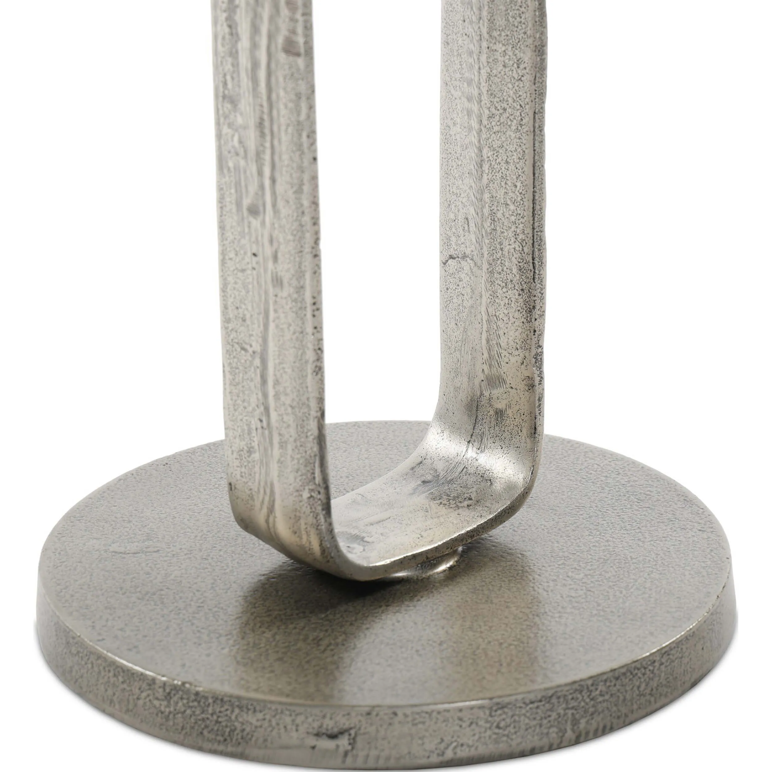 Douglas End Table, Antique Nickel