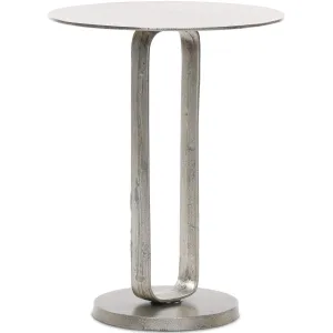 Douglas End Table, Antique Nickel