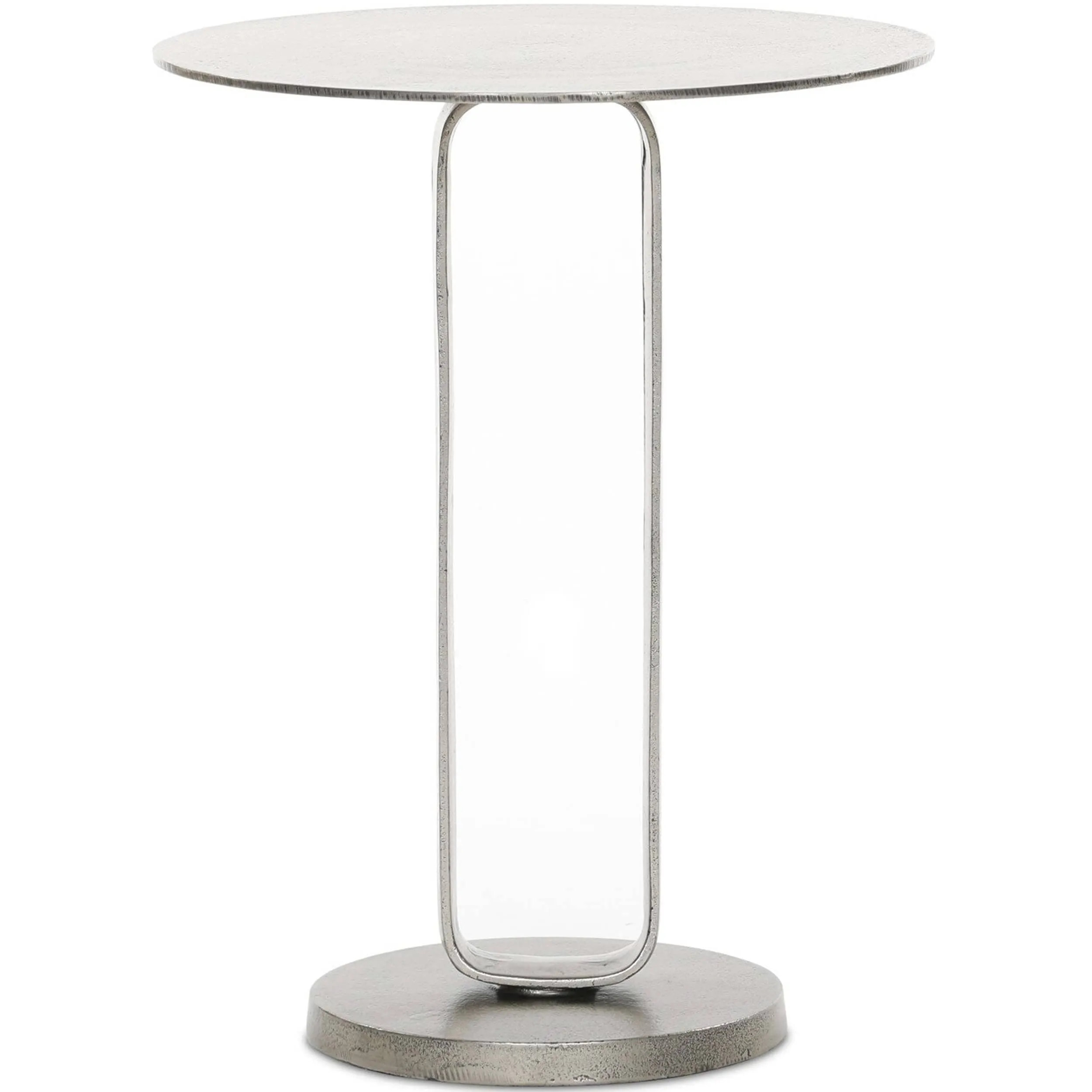 Douglas End Table, Antique Nickel