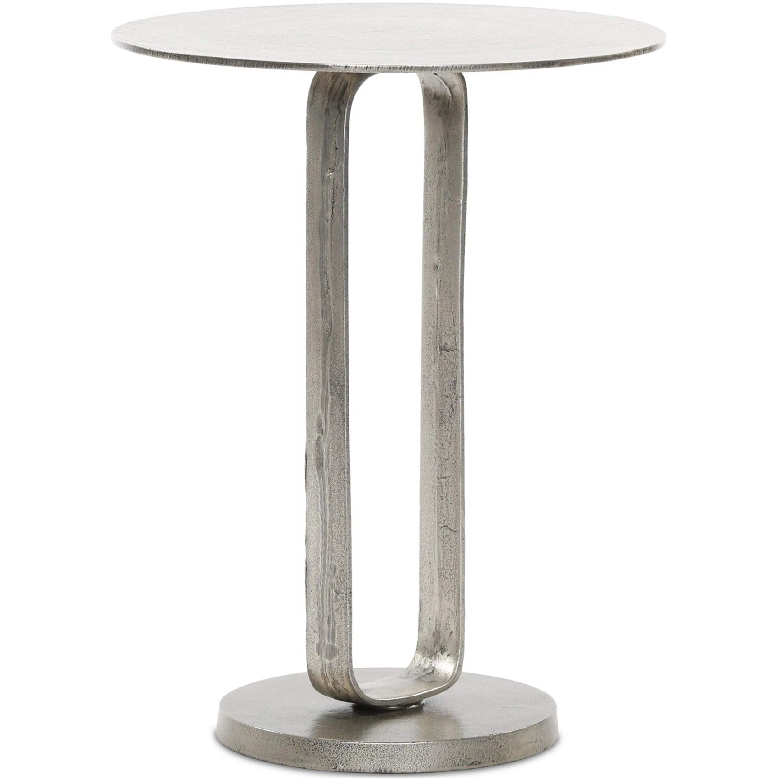 Douglas End Table, Antique Nickel
