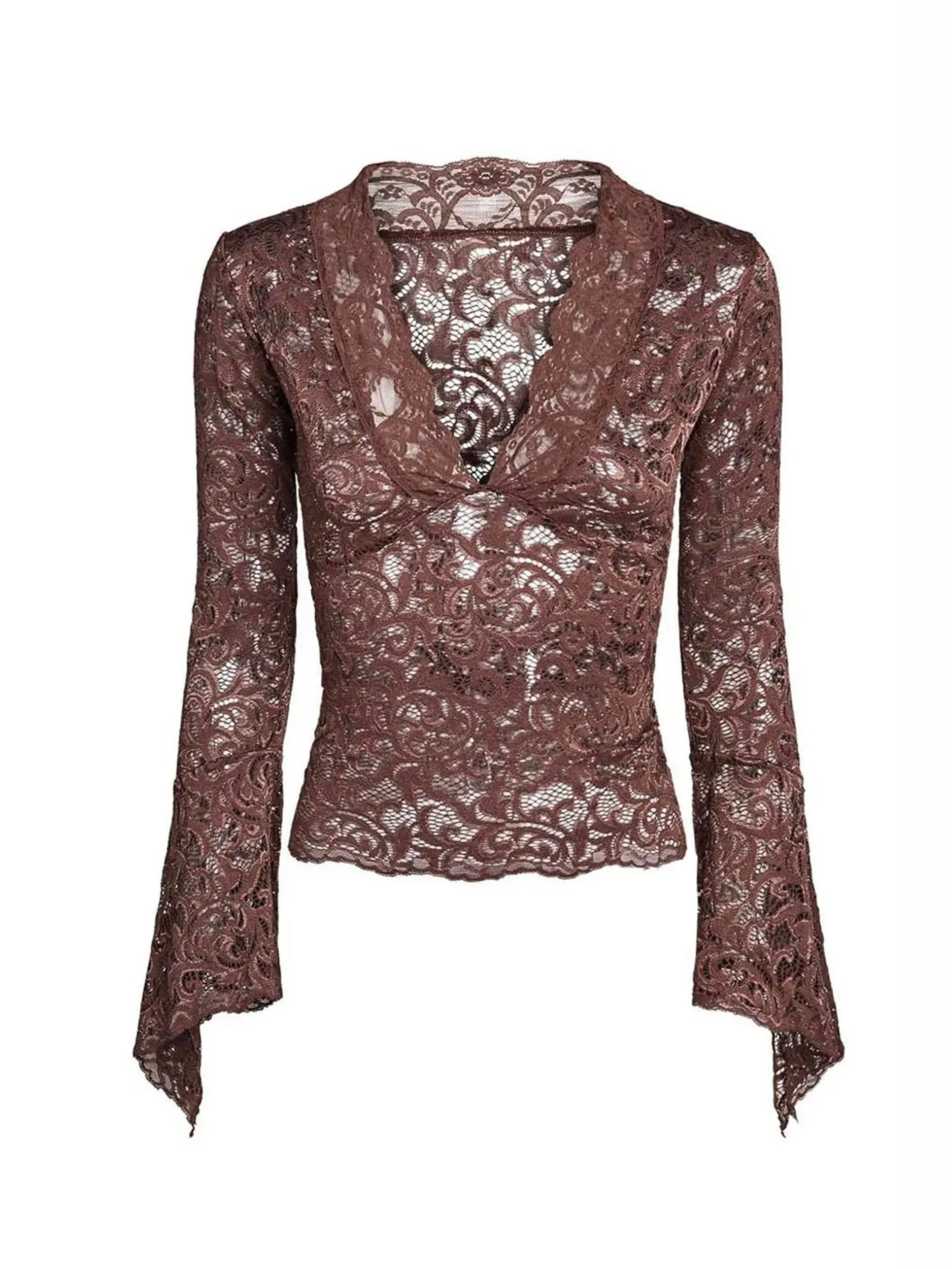 Fashionkova Kristel Long Sleeve Lace Top