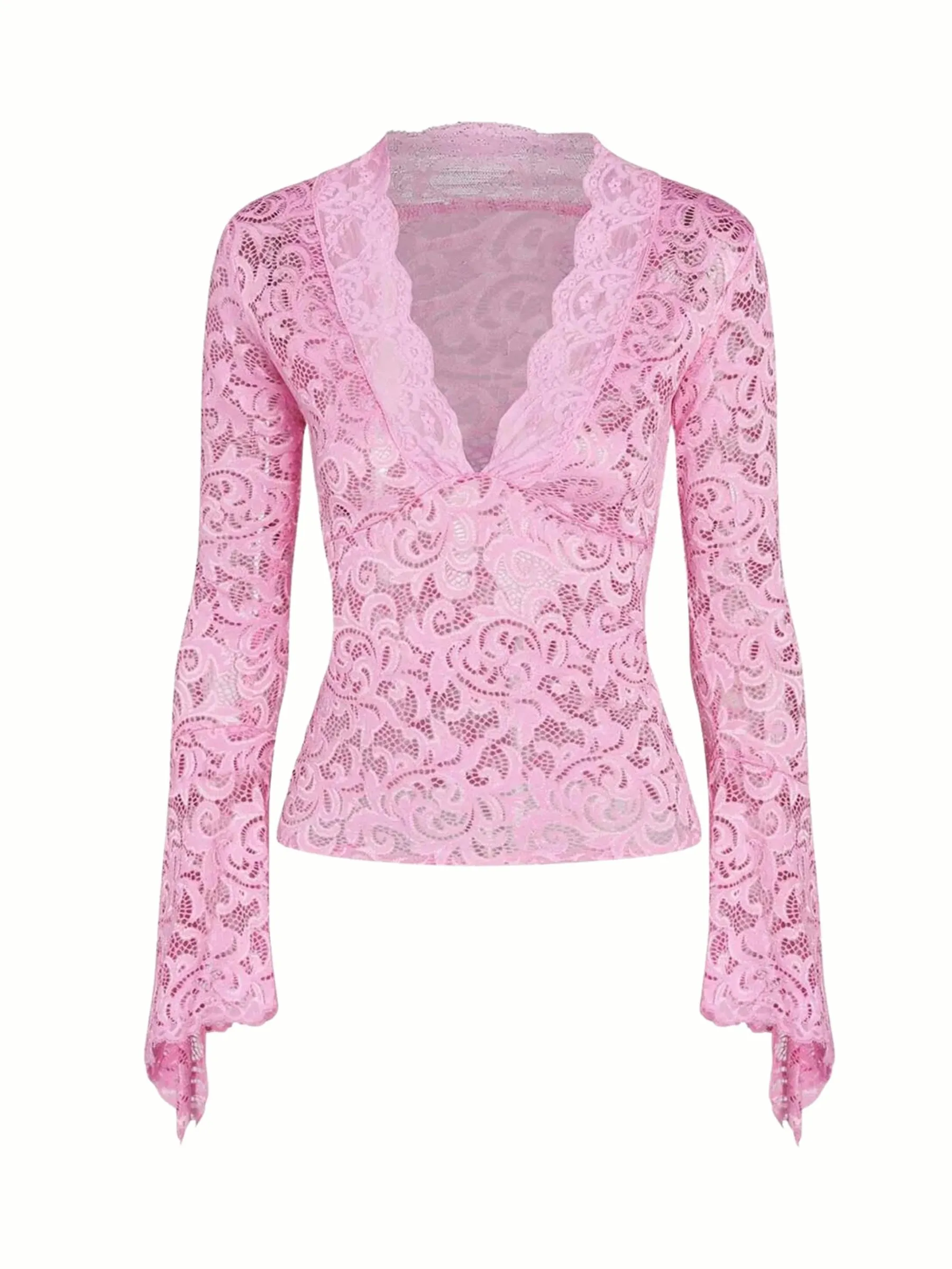 Fashionkova Kristel Long Sleeve Lace Top