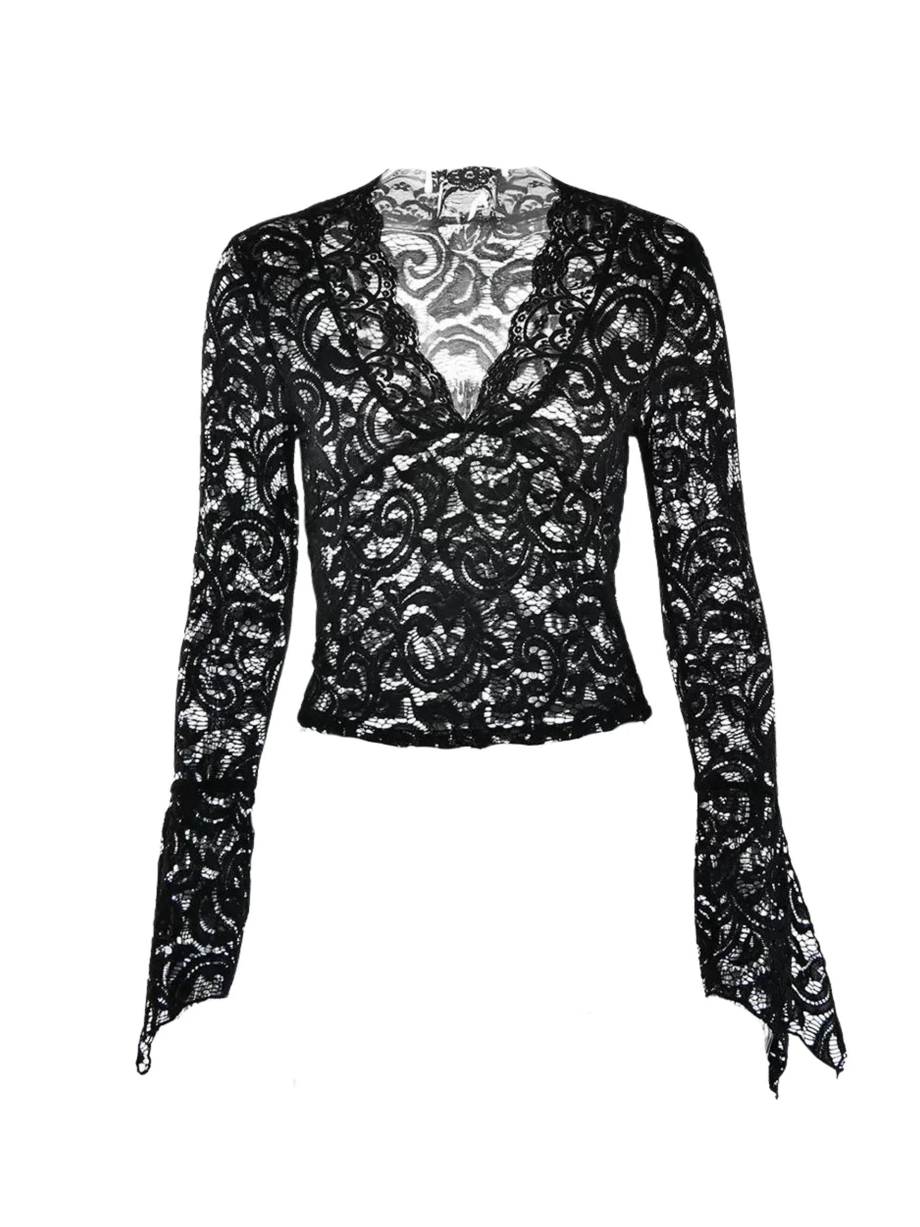 Fashionkova Kristel Long Sleeve Lace Top