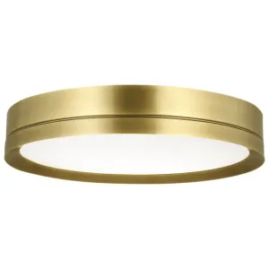 Finch 12 in. LED Flush Mount Light 120V Brass Finish