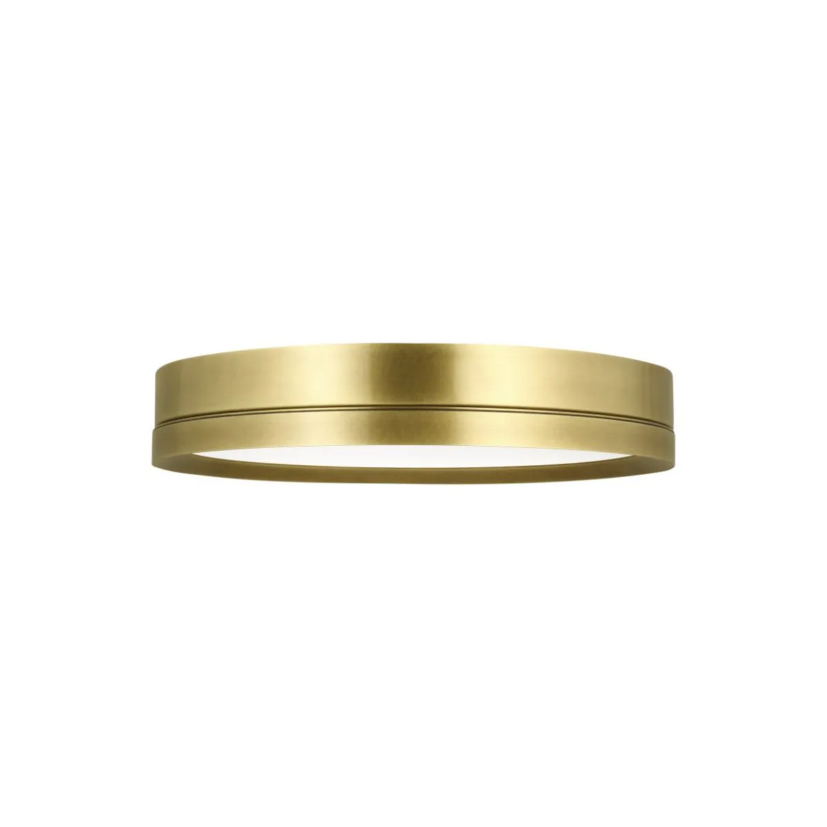 Finch 12 in. LED Flush Mount Light 120V Brass Finish