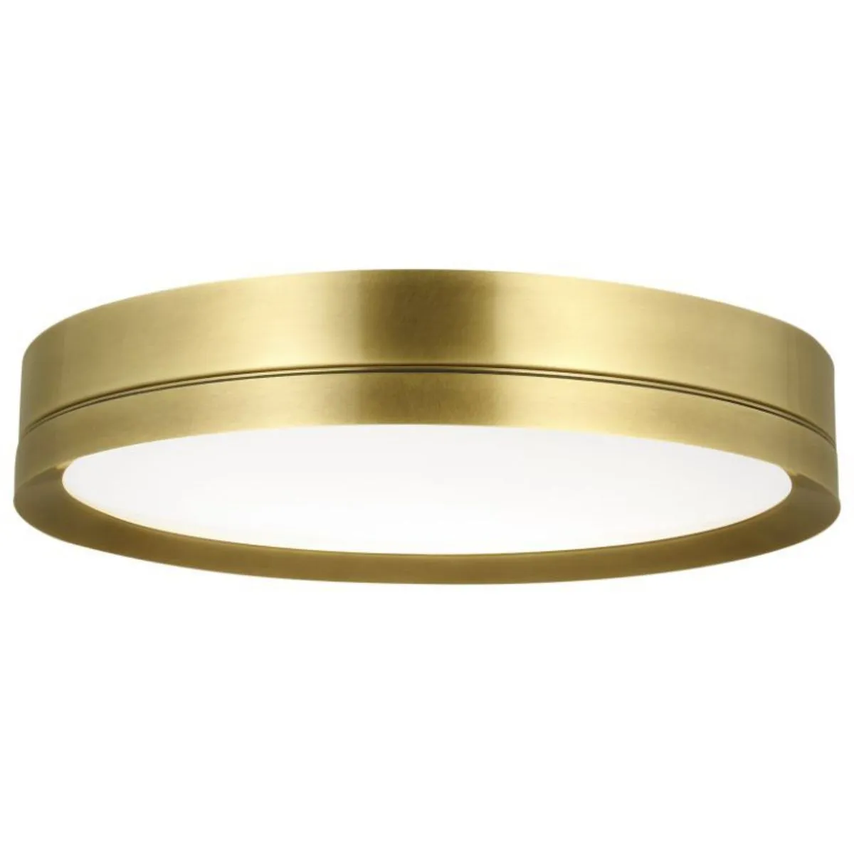 Finch 12 in. LED Flush Mount Light 120V Brass Finish