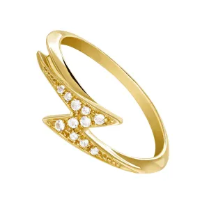 FJ0076 925 Sterling Silver Lightning Zircon Ring