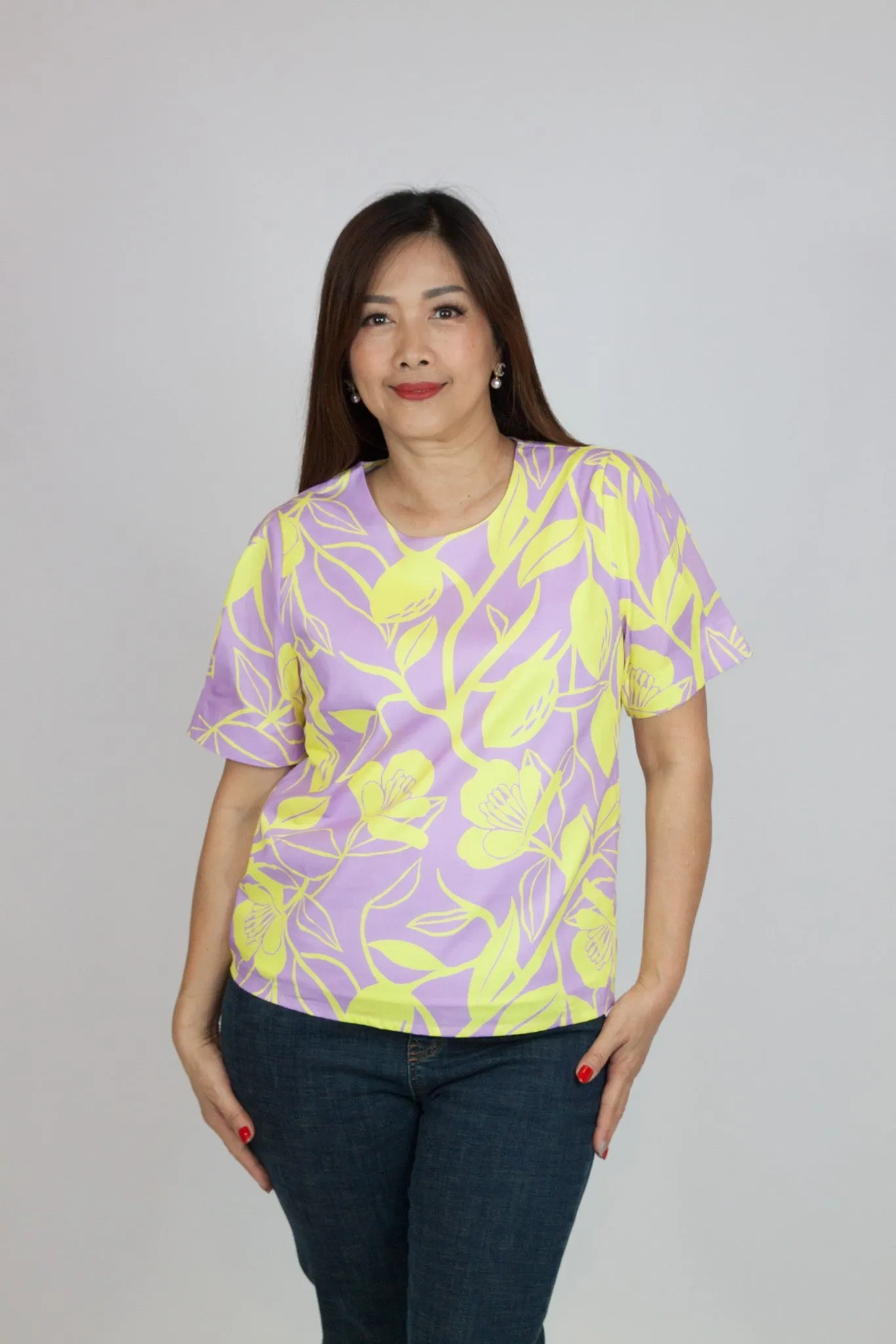 Floral Printed Puff Sleeve Top
