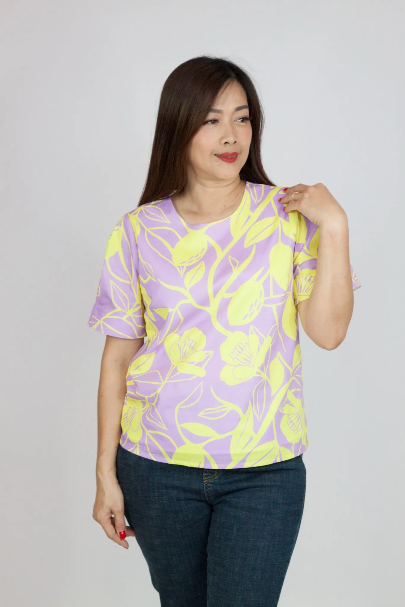 Floral Printed Puff Sleeve Top