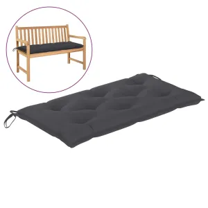 Garden Bench Cushion Anthracite 100x50x7 cm Fabric