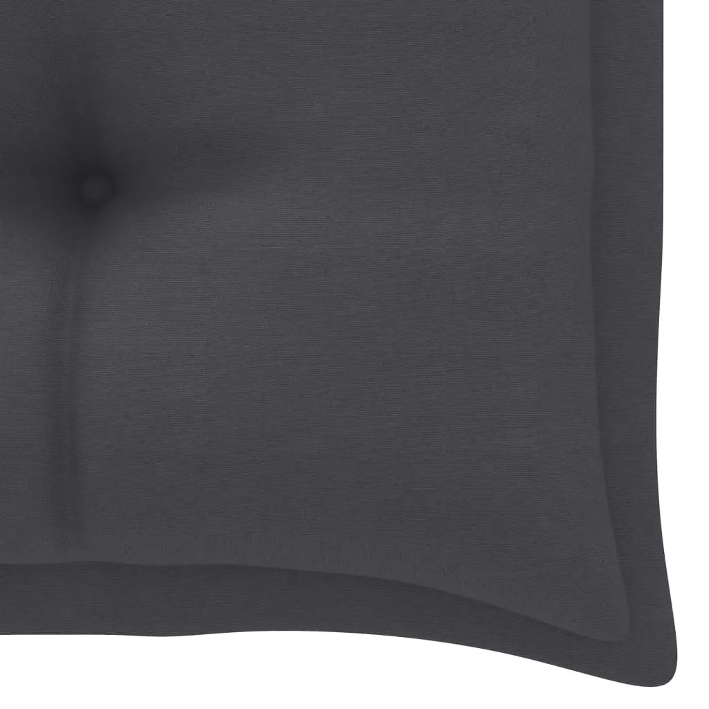 Garden Bench Cushion Anthracite 100x50x7 cm Fabric