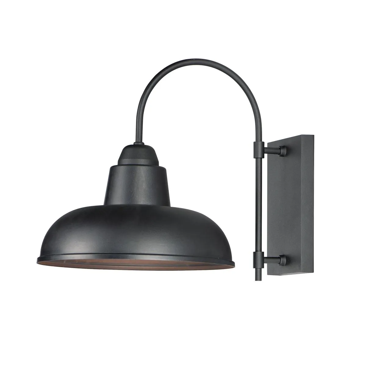 Industrial 16 in. Outdoor Barn Light Black Finish
