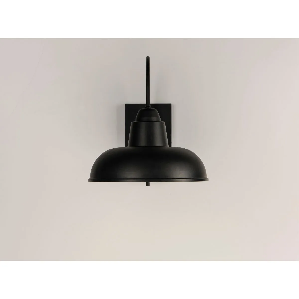 Industrial 16 in. Outdoor Barn Light Black Finish