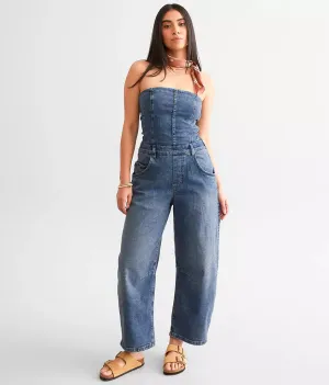 Je Suis Pret Denim Barrel Jumpsuit