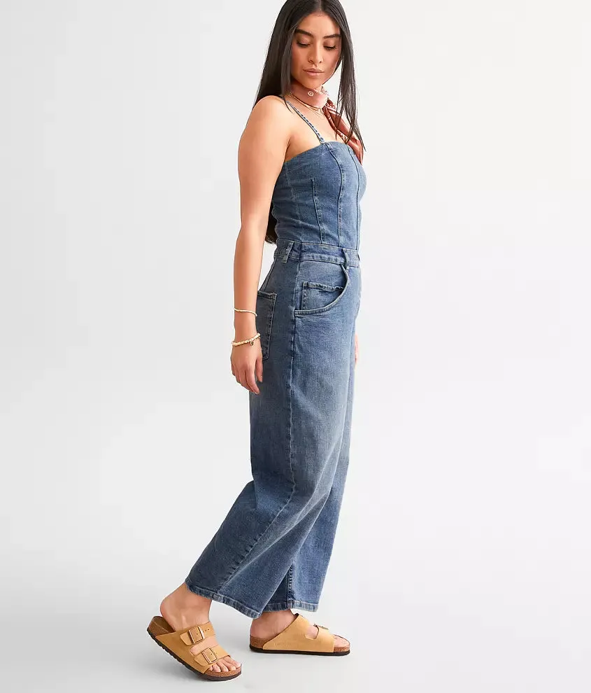 Je Suis Pret Denim Barrel Jumpsuit