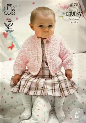 King Cole 4175 Cardigans and Waistcoats Chunky Knitted Pattern