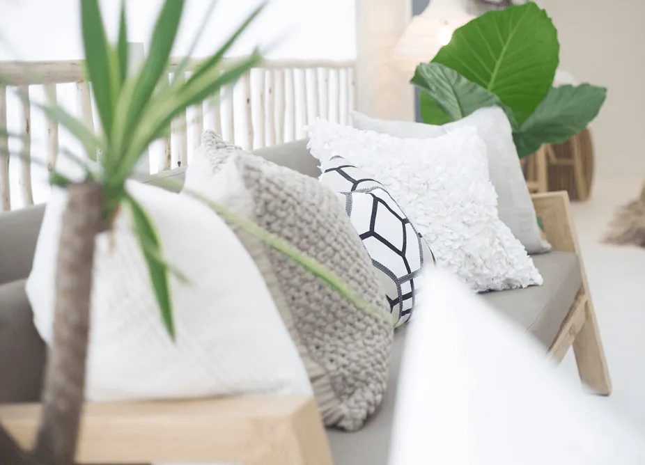 Knit Natural Lounge Cushion 55x55cm
