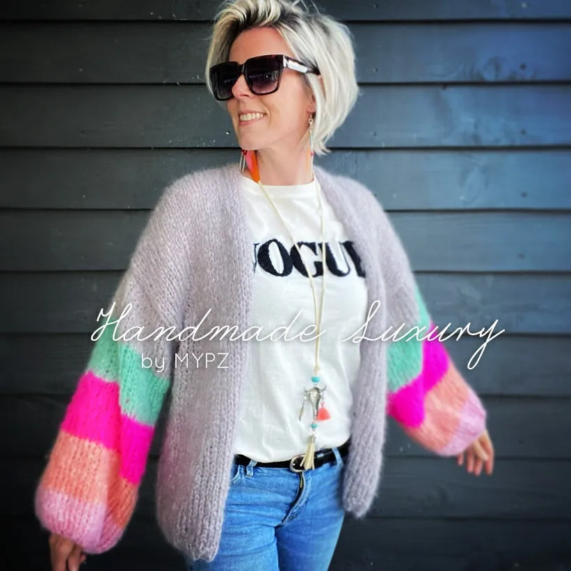 Knitting kit – MYPZ Basic Light Mohair Cardigan Summer Vibes No10 (ENG-NL)