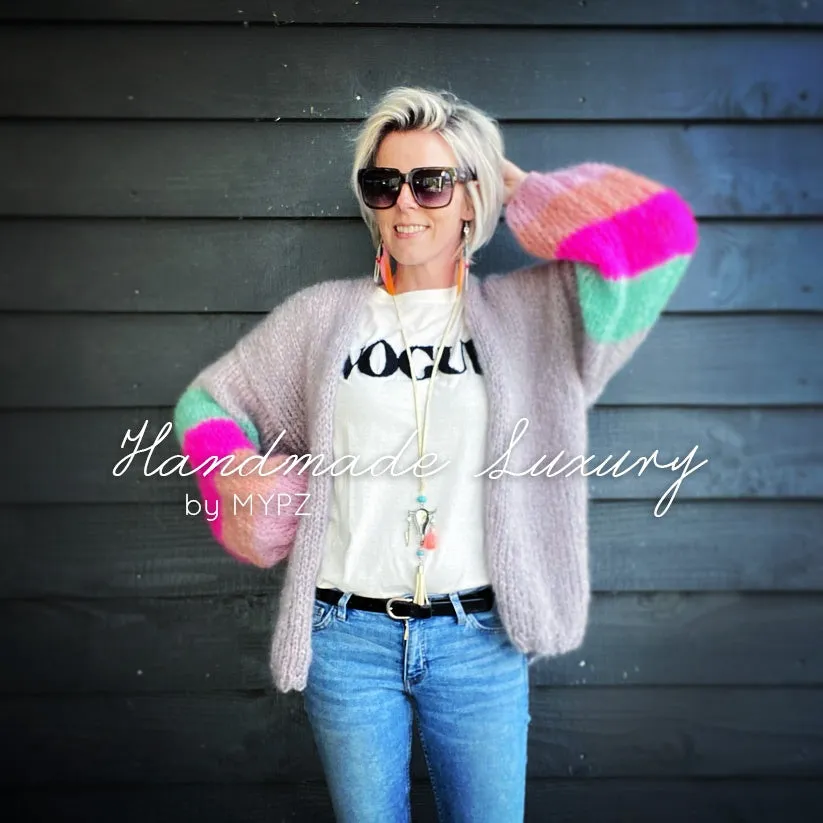 Knitting kit – MYPZ Basic Light Mohair Cardigan Summer Vibes No10 (ENG-NL)