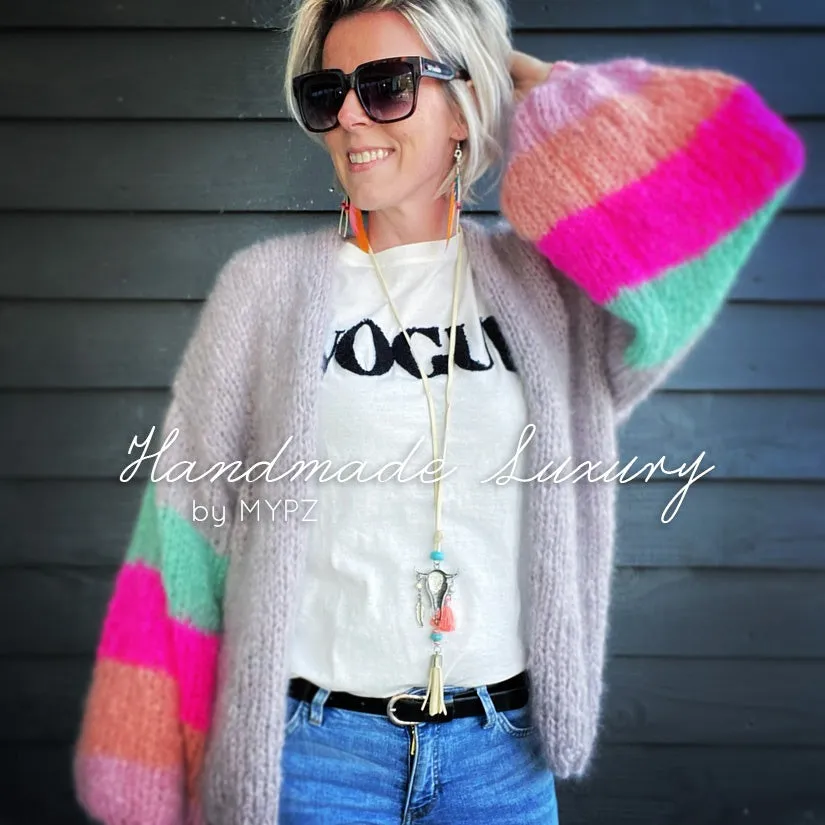 Knitting kit – MYPZ Basic Light Mohair Cardigan Summer Vibes No10 (ENG-NL)