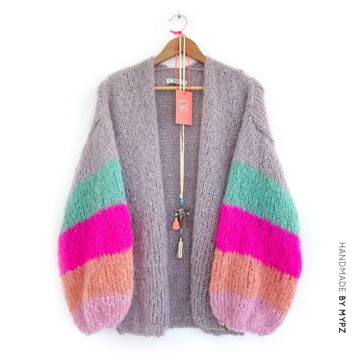 Knitting kit – MYPZ Basic Light Mohair Cardigan Summer Vibes No10 (ENG-NL)