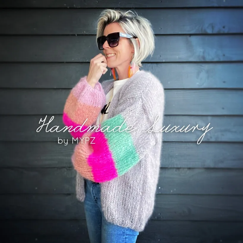 Knitting kit – MYPZ Basic Light Mohair Cardigan Summer Vibes No10 (ENG-NL)