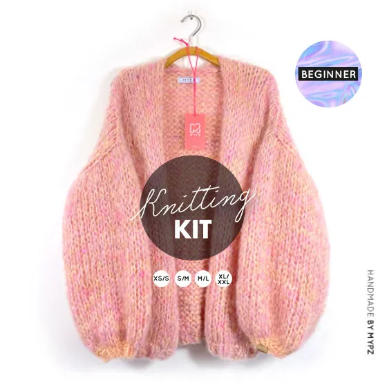 Knitting Kit – MYPZ Basic Mohair Cardigan Milky No.15 (ENG-NL)