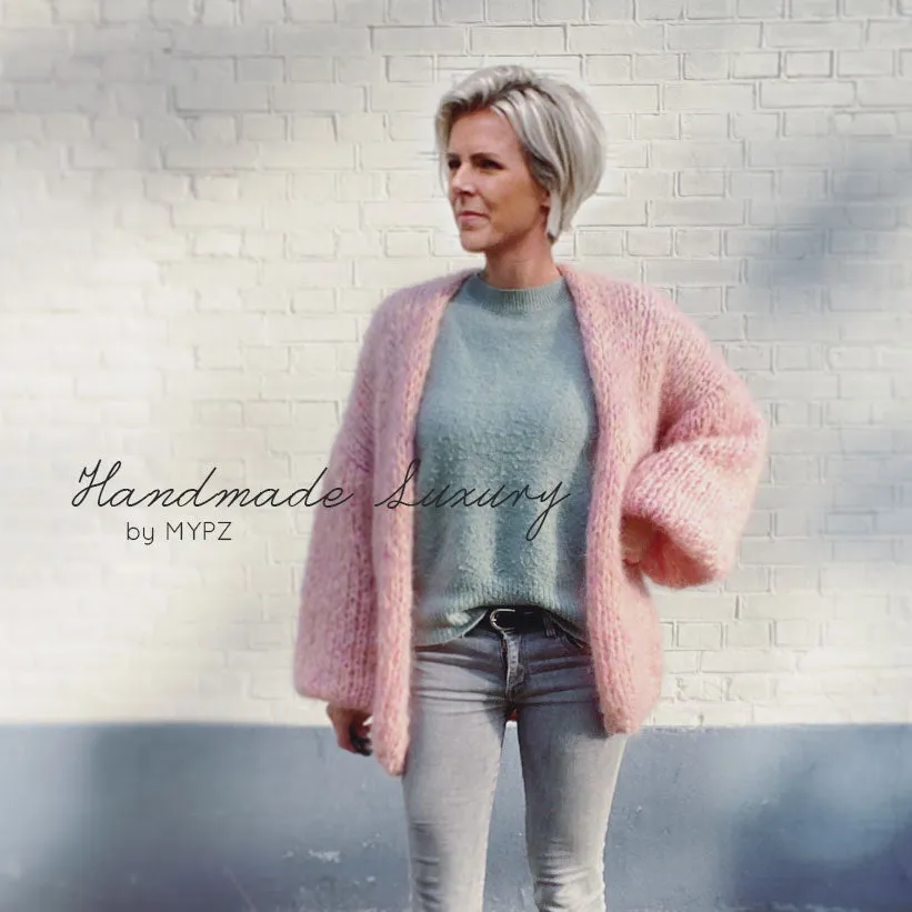 Knitting Kit – MYPZ Basic Mohair Cardigan Milky No.15 (ENG-NL)
