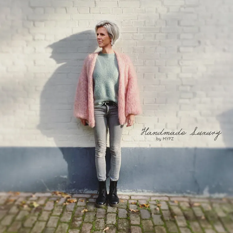 Knitting Kit – MYPZ Basic Mohair Cardigan Milky No.15 (ENG-NL)