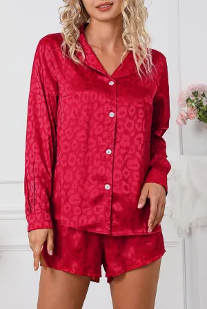 Leopard Long Sleeve Lounge Set