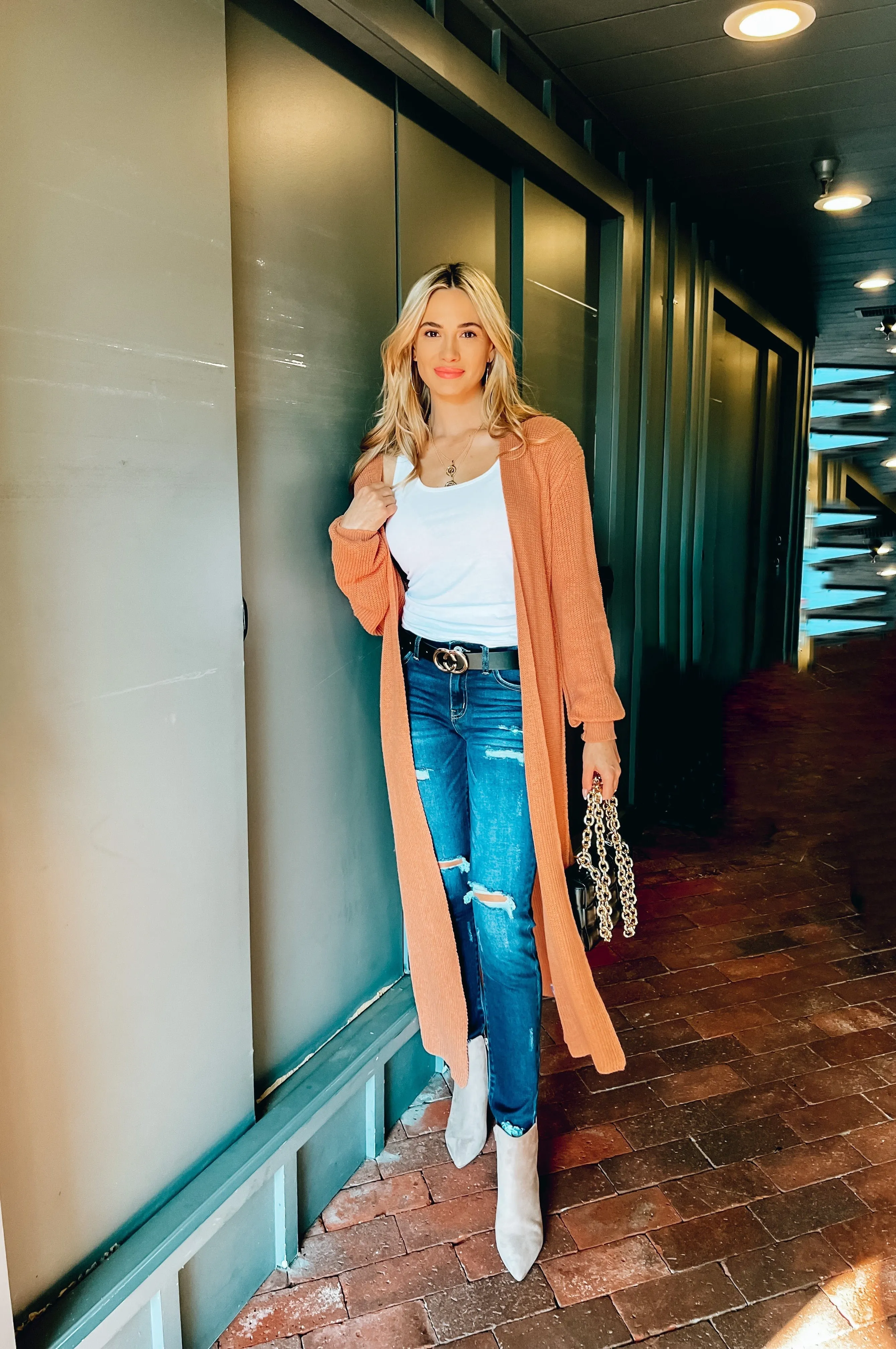 Maia Sweater Duster Clay