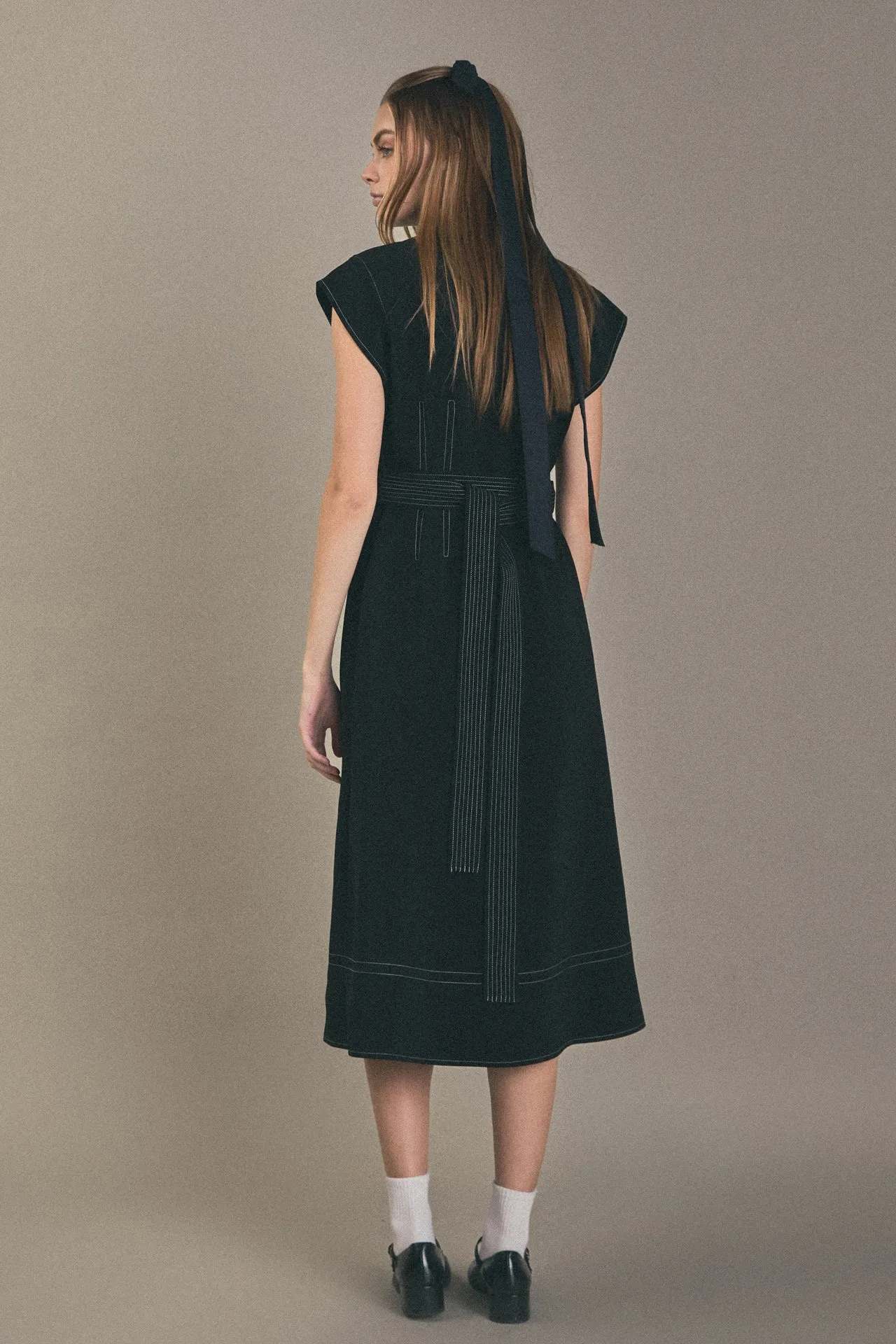 Modern Structure Midi Dress