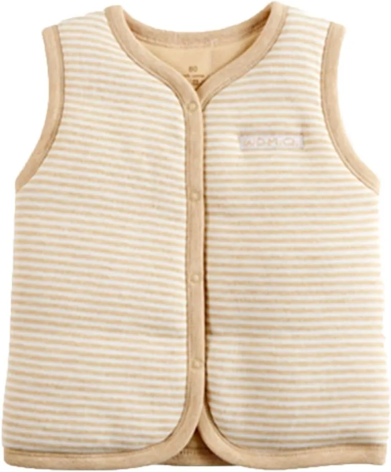 Monvecle Baby Cotton Warm Vests Unisex Infant to Toddler Padded Waistcoat